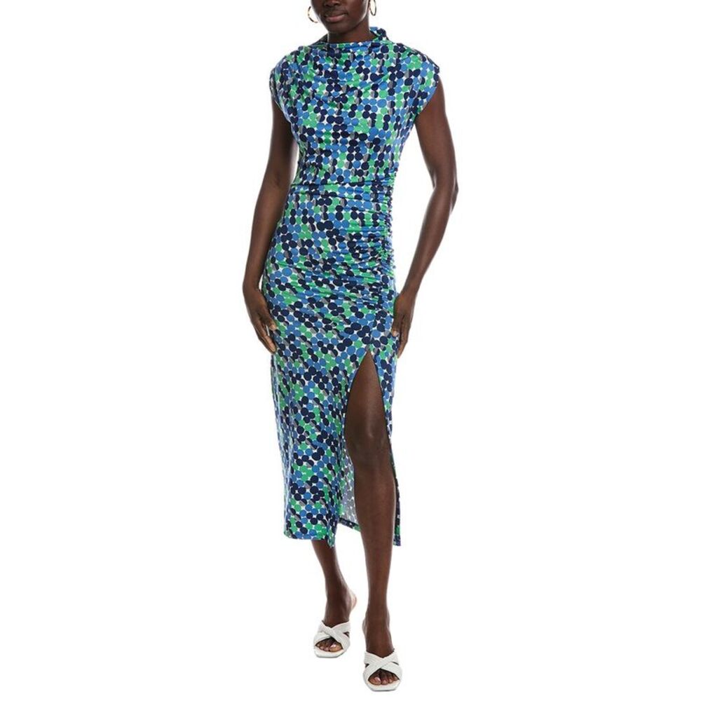 Renee C Womens  Short Sleeve Midi Dress, Blue
